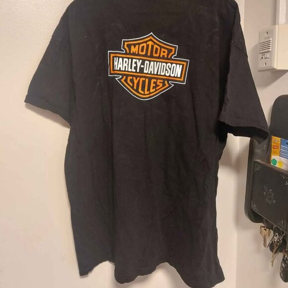 2XL 2TG Vintage Harley Davidson t-shirt chandail shirt WILD AT HEART on ideal la - Picture 4 of 4